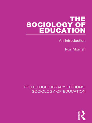 cover image of The Sociology of Education